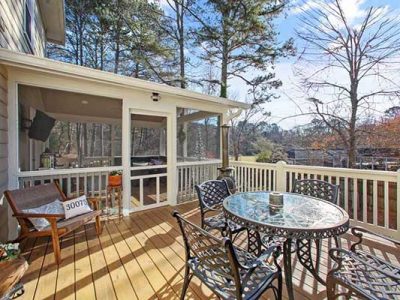 Deck and Screened In Porches