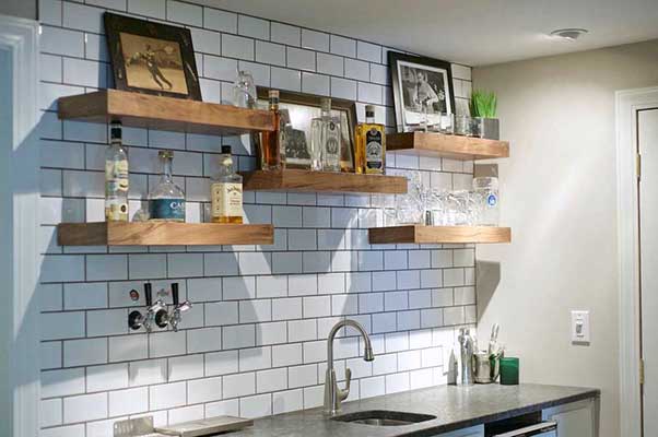 Finished Basement Bar